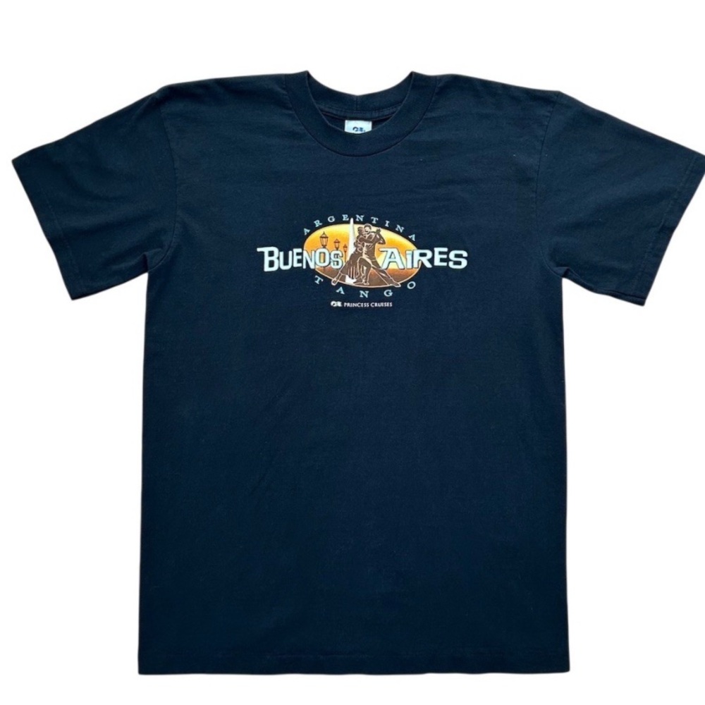 Princess Cruises T-Shirt Mens Size L Black Buenos Aires Argentina Tango Graphic